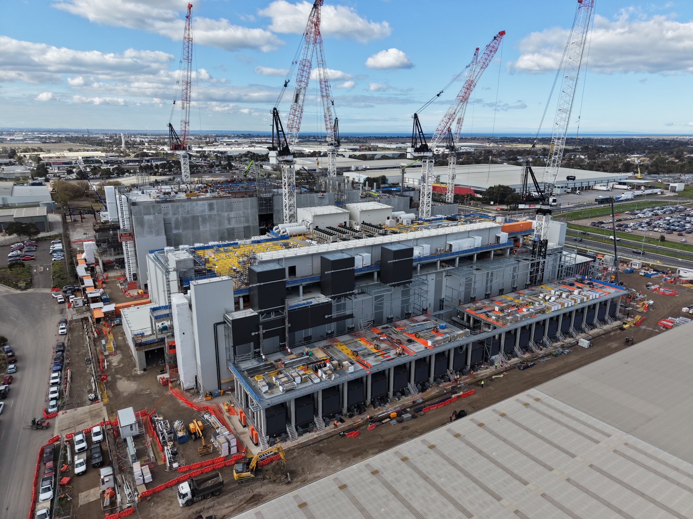 Industrial construction in progress